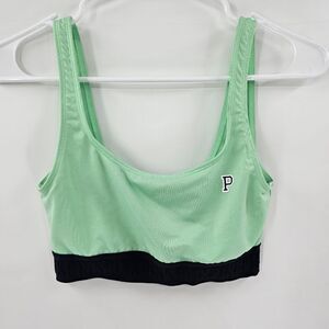 Victoria's Secret PINK xs green sports bra gym workout green